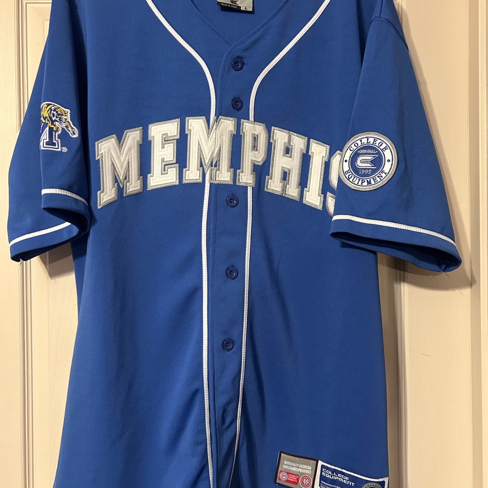 Memphis Blue Baseball Jersey